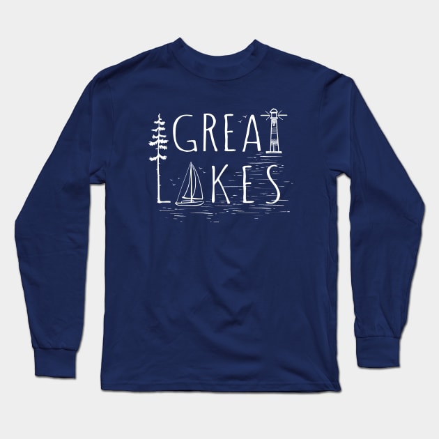 Great Lakes Long Sleeve T-Shirt by GreatLakesLocals